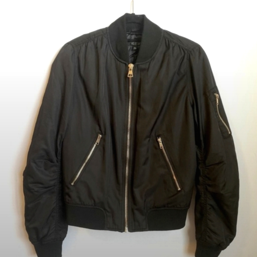 Topshop Black MA1 Bomber Jacket